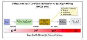 Figure 2: Process flow for the macroalgae mining process for the UNCLE-SAM project (Source: Edmunson et al., 2023)